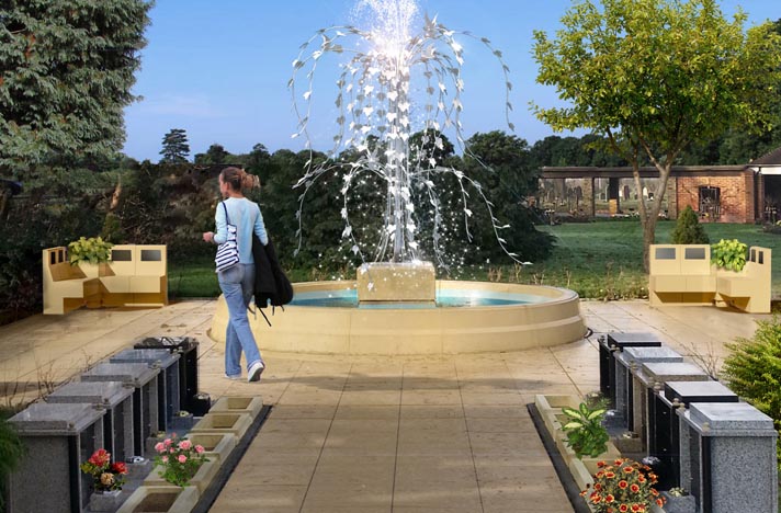 Tree of Life Fountain Memorial garden