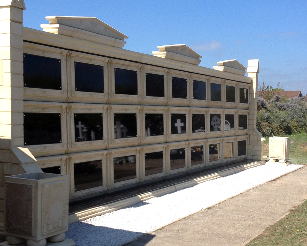 Commmunity mausoleum completed installation