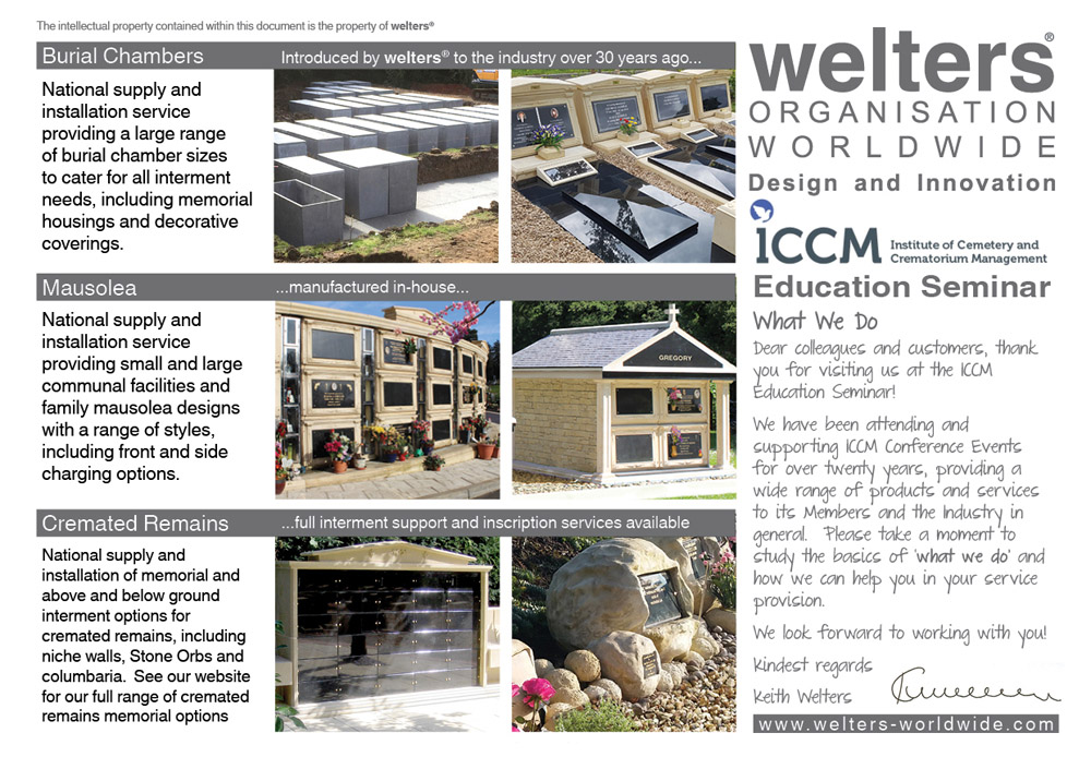 ICCM Education Seminar - welters core services