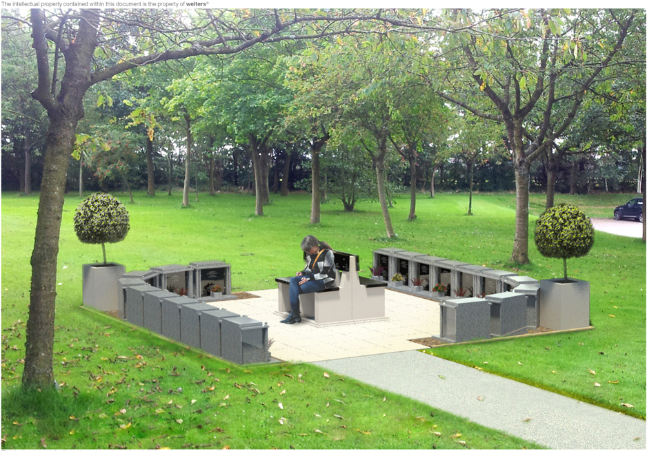 Cremated Remains Memorial Garden Area Example