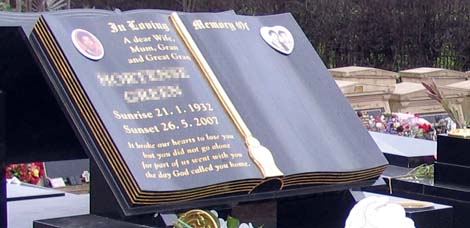 Granite memorial book